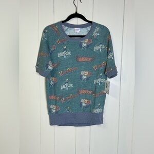 LulaRoe Jane Graphic Shirt S